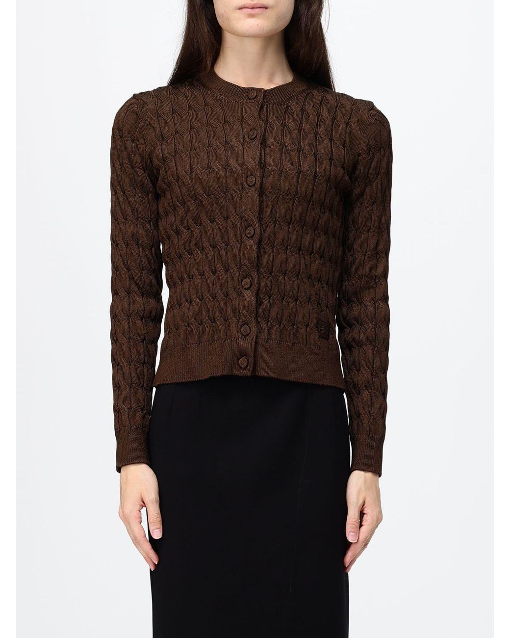 Fendi Brown Pullover Damen