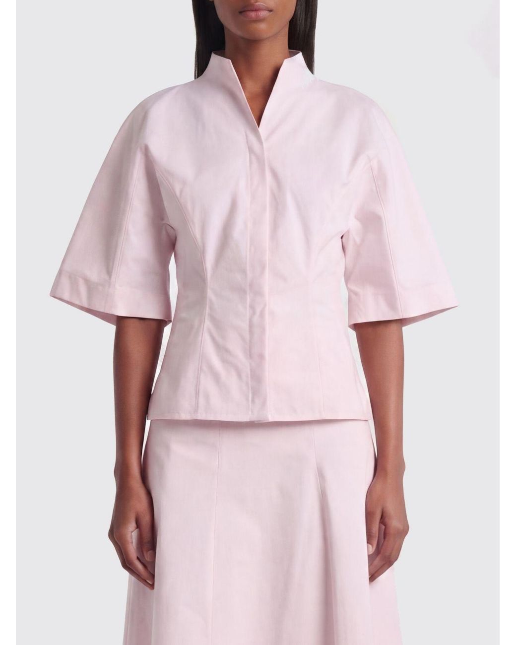 Jacquemus Pink Moisson Cotton Poplin Shirt