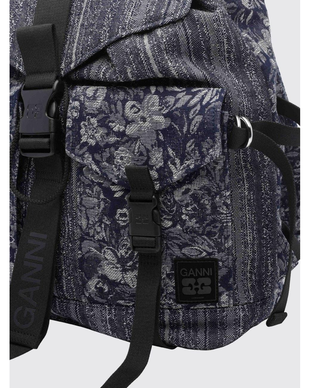 Ganni Gray Backpack