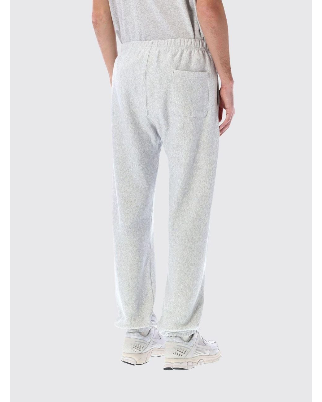 Champion White Straight Leg Cotton Jogging Trousers With Elasticated Waist for men