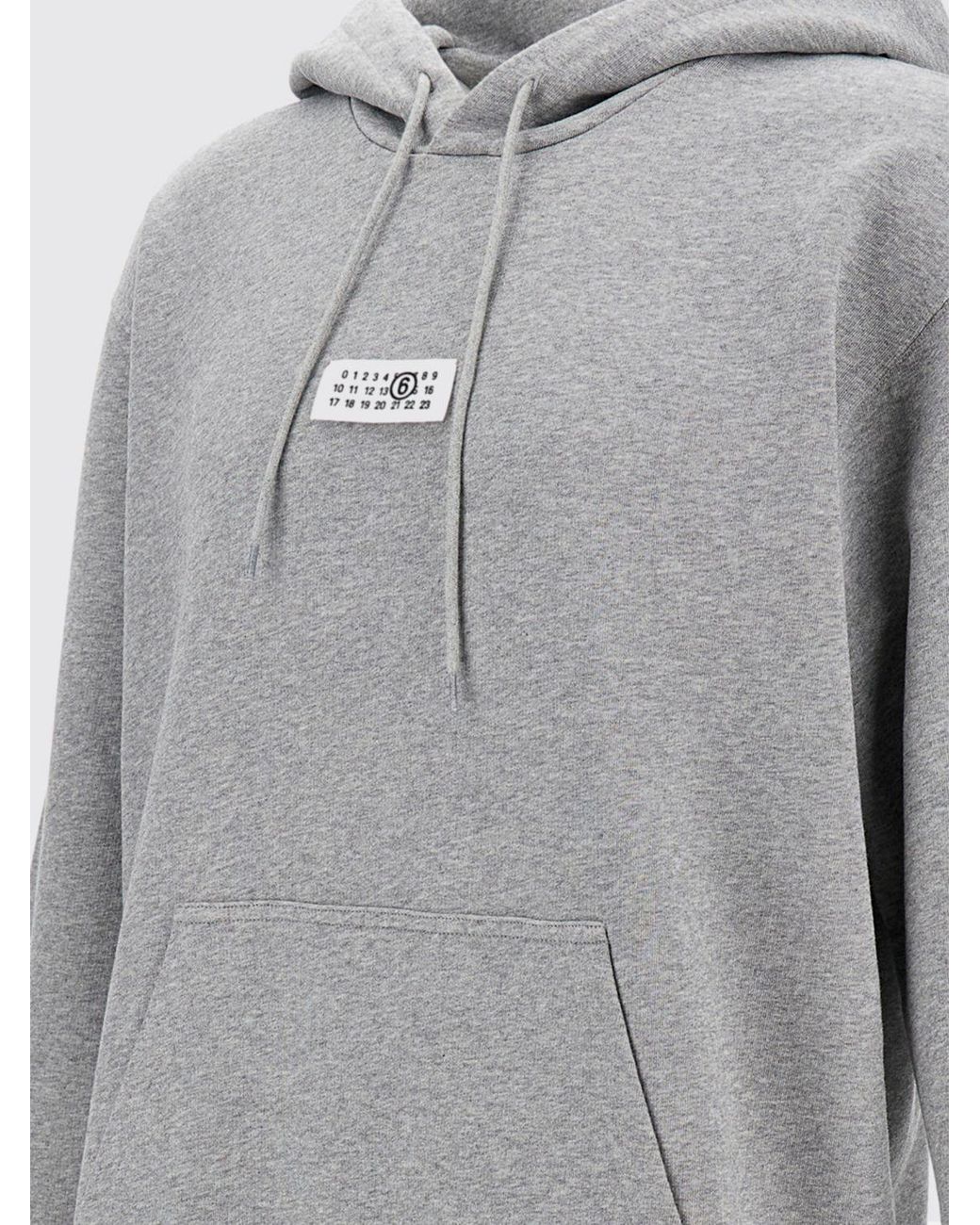 MM6 by Maison Margiela Gray Sweatshirt for men