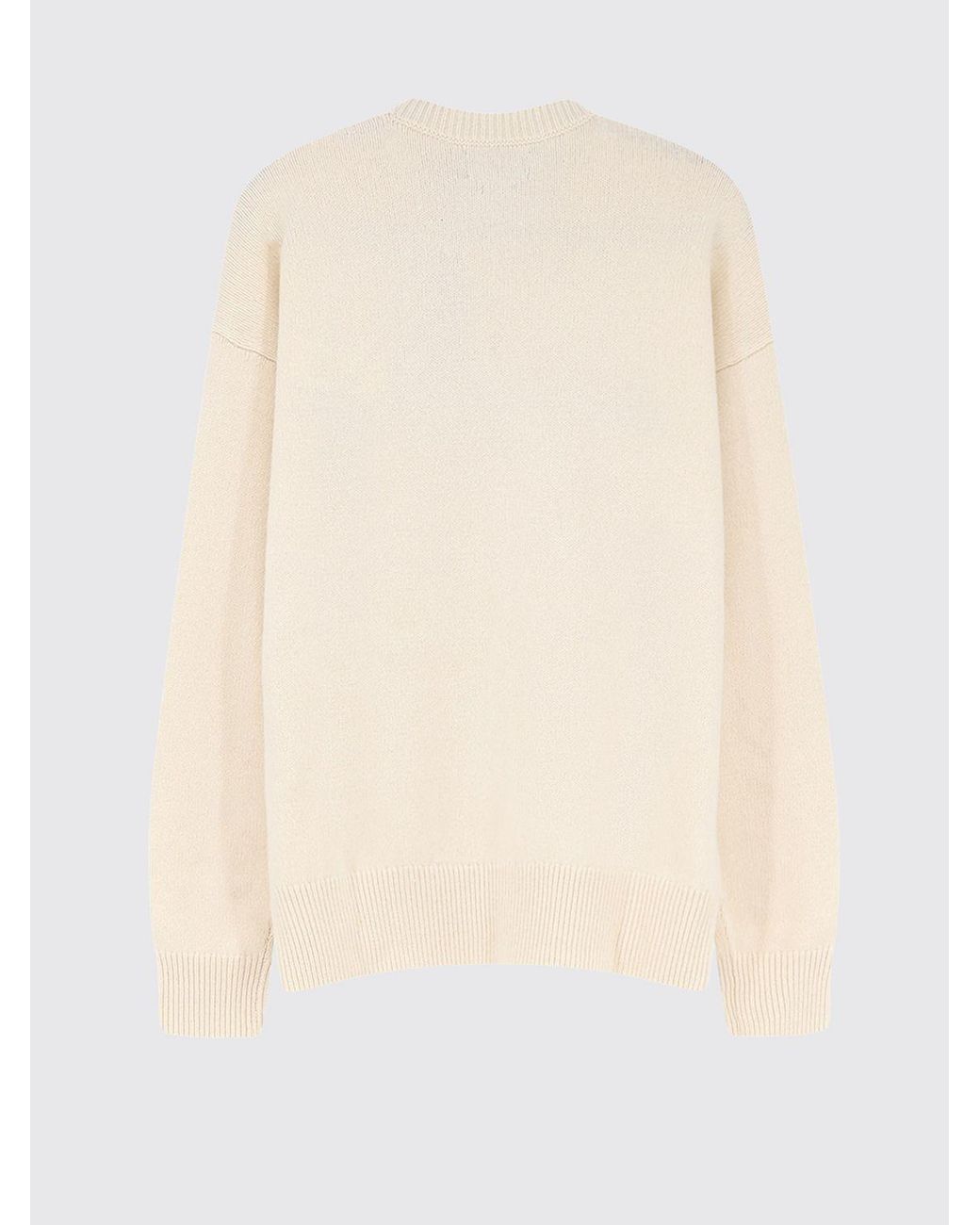 Polo Ralph Lauren Blue Wool And Cotton Blend Jumper With Jacquard Logo for men