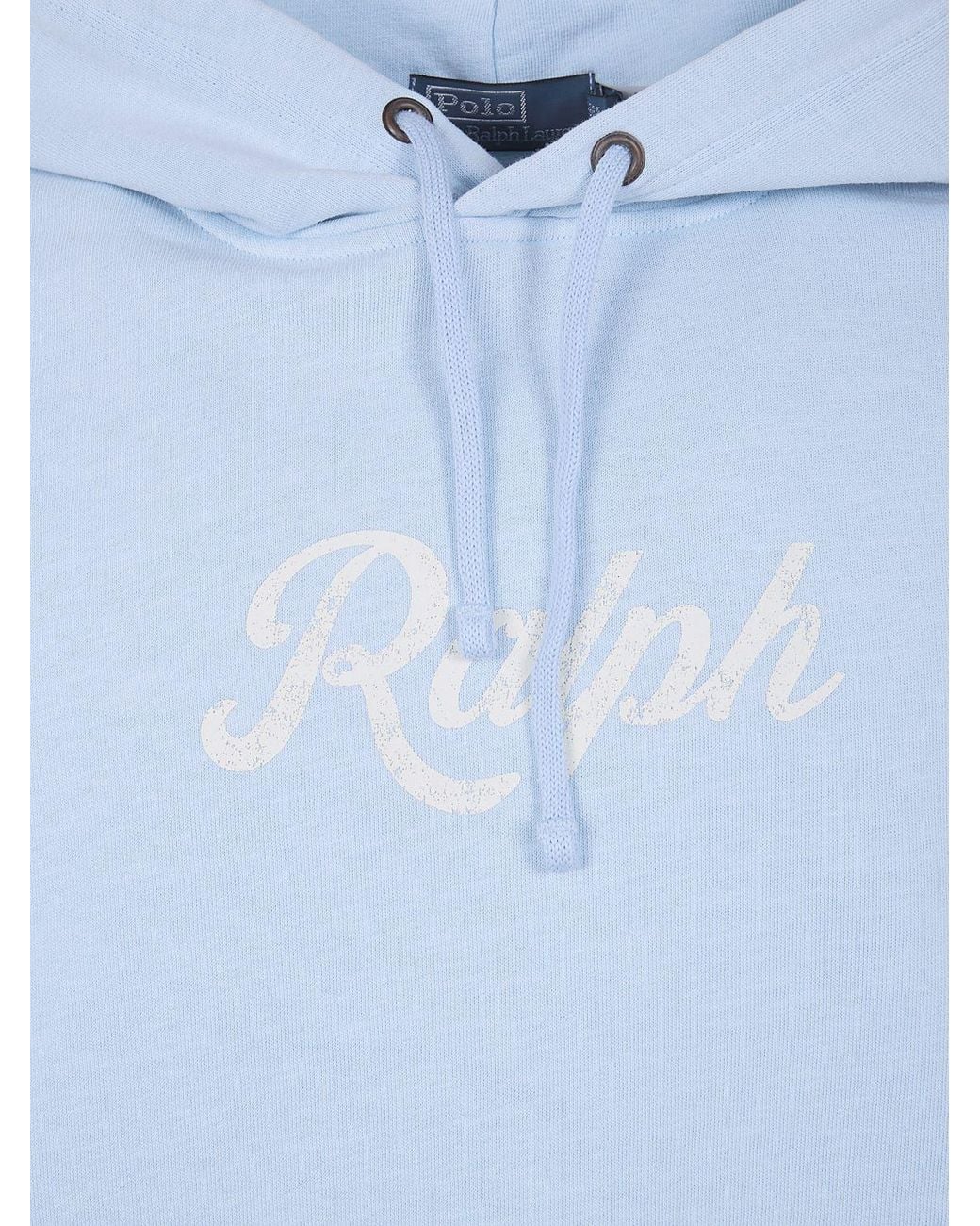 Polo Ralph Lauren Blue Cotton Blend Hoodie for men