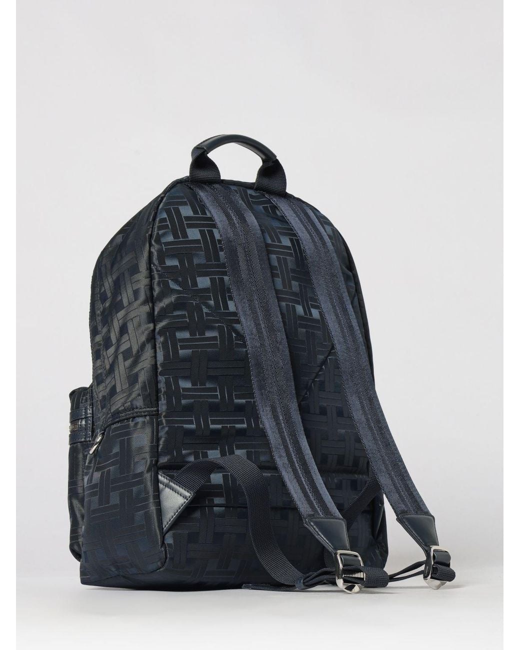 KENZO Black Mura Jacquard Polyester Backpack for men