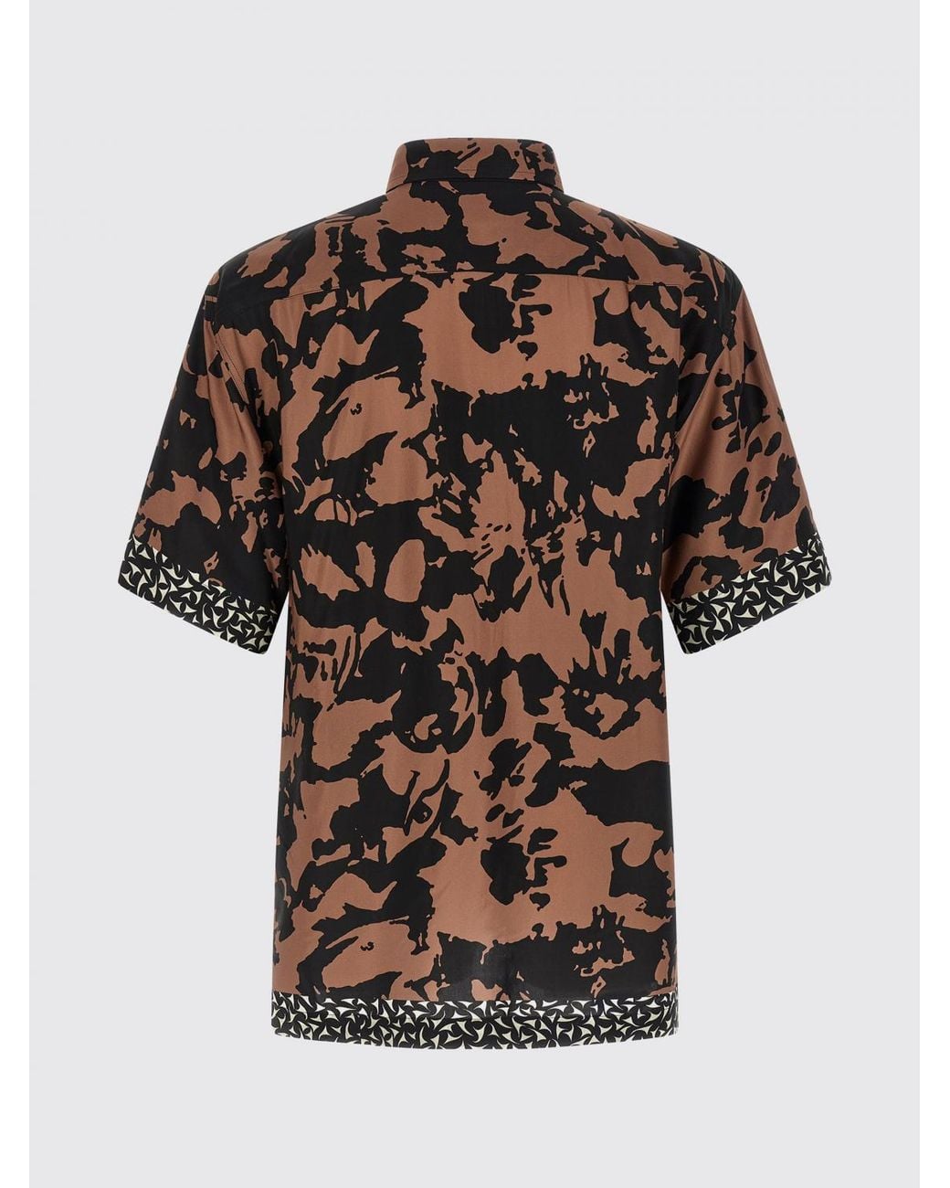 Dries Van Noten Black Printed Viscose Casual Shirt for men
