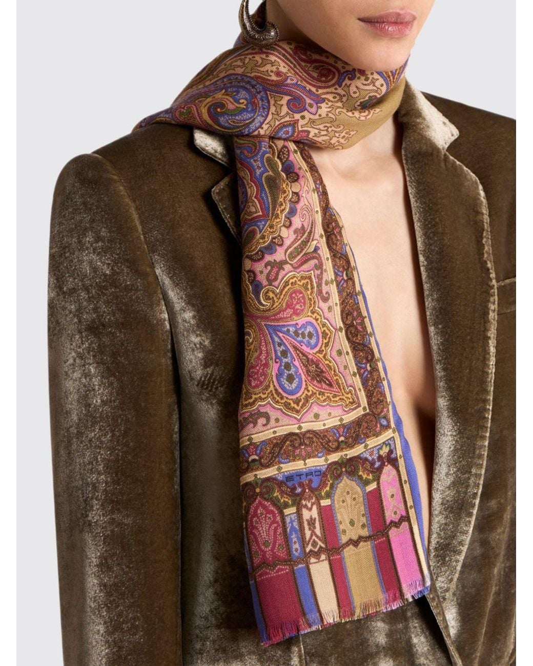 Etro Brown Scarf