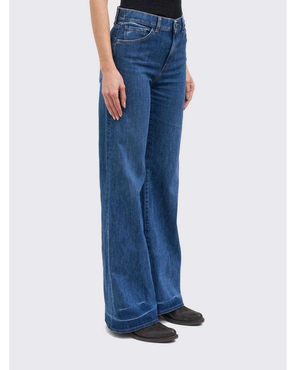 Dondup Blue Wide Leg Jeans