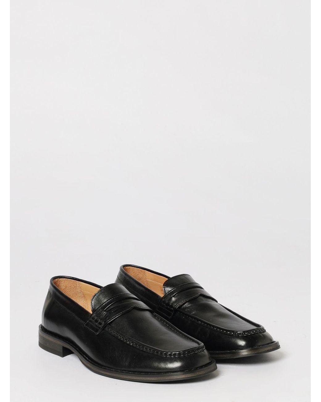 Our Legacy Black Polished Leather Loafers for men