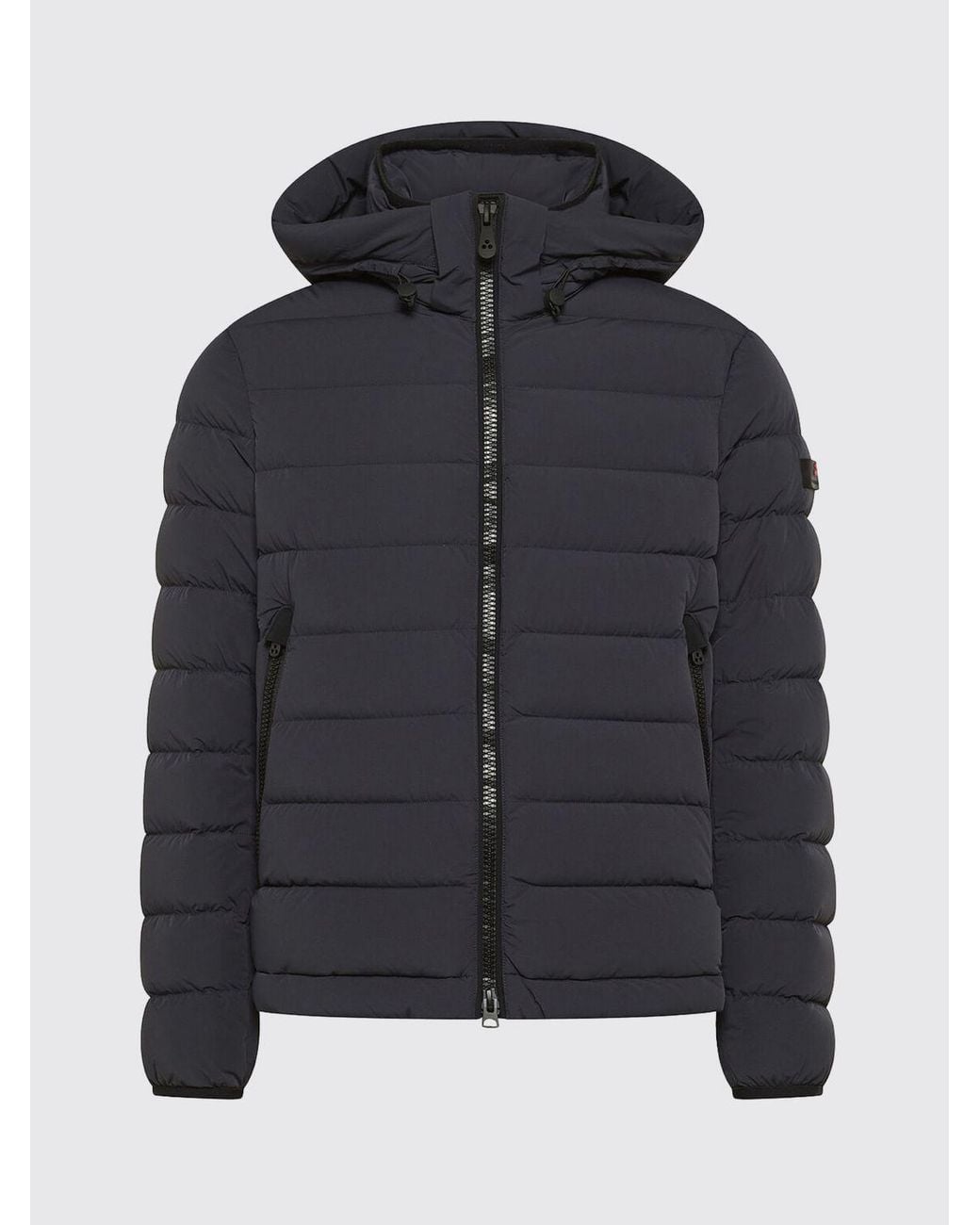 Peuterey Black Duck Down Quilted Jacket for men