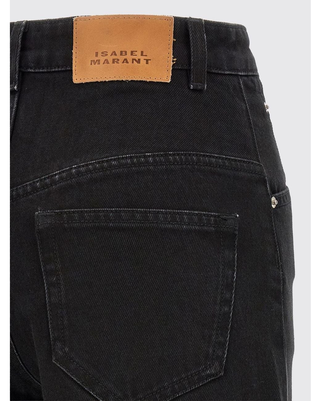 Isabel Marant Blue Lemony High-Waisted Wide-Leg Jeans
