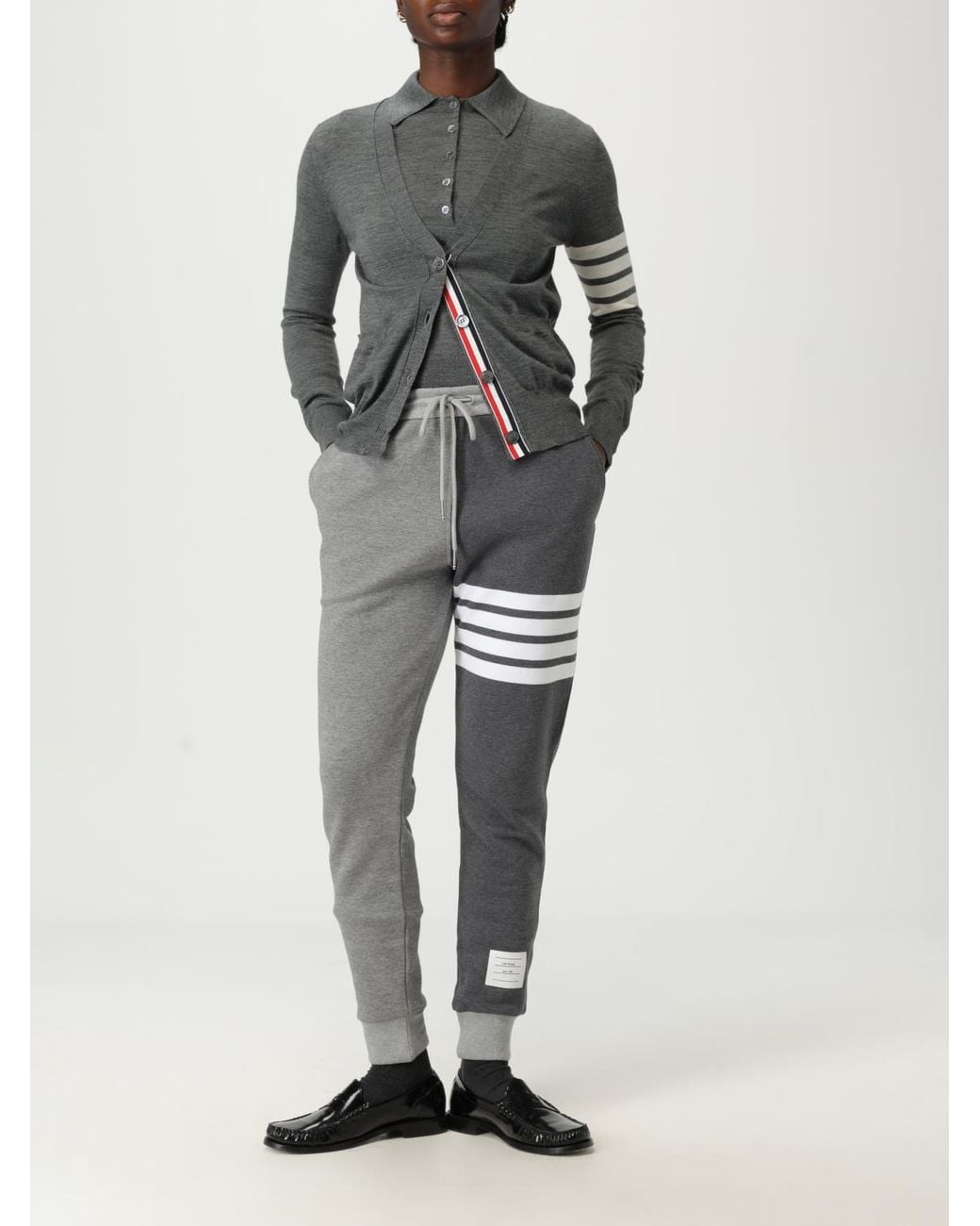 Thom Browne Gray Polo Shirt