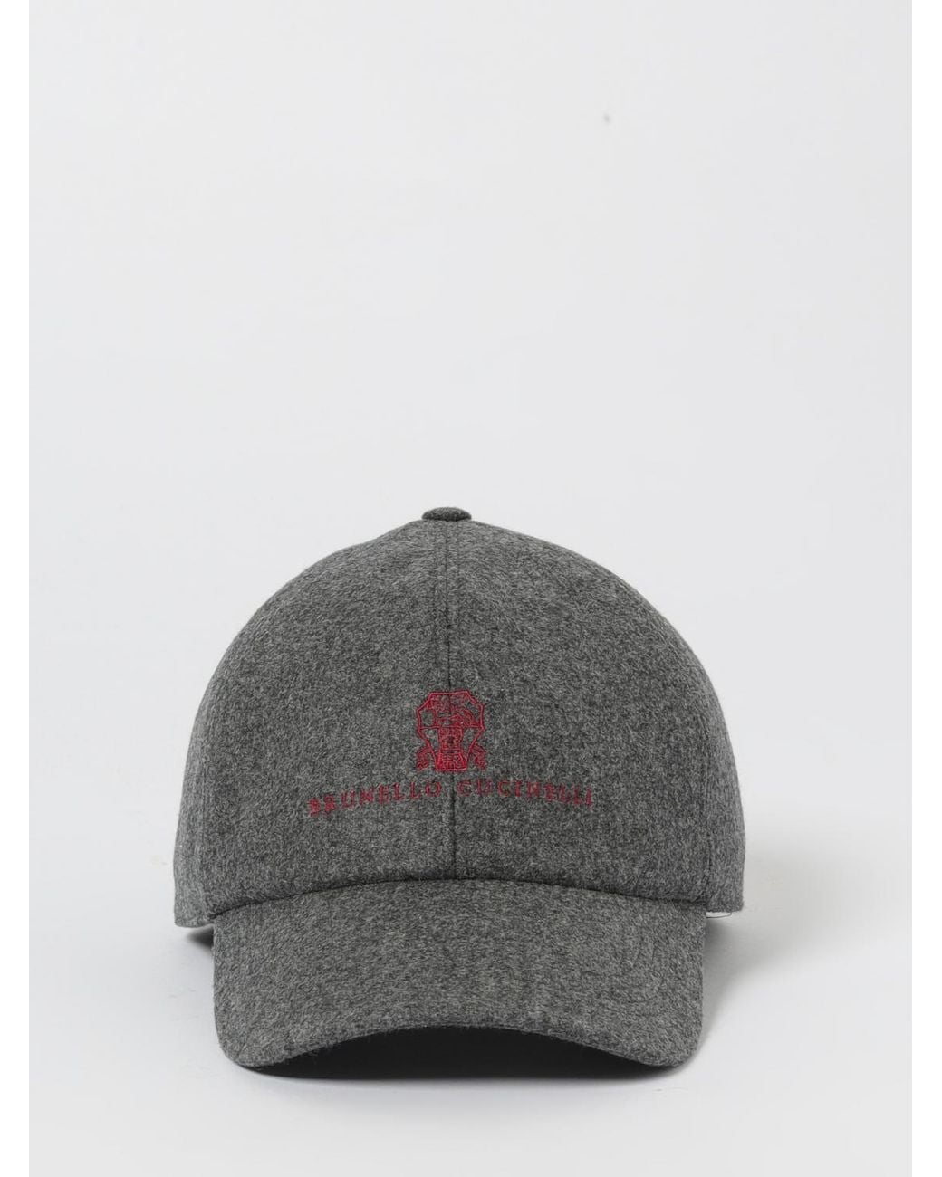 Brunello Cucinelli Gray Hat for men