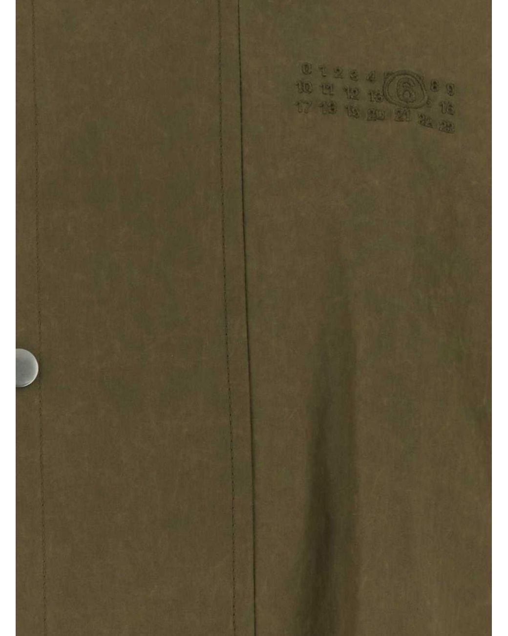 MM6 by Maison Margiela Green Double-Breasted Shirt Jacket
