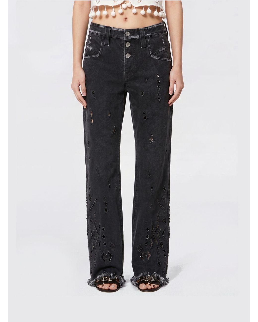 Isabel Marant Black Amia Denim Jeans