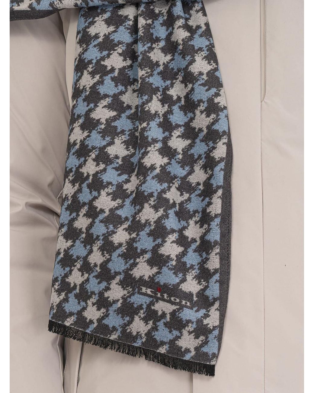 Sciarpa Uomo di Kiton in Gray da Uomo