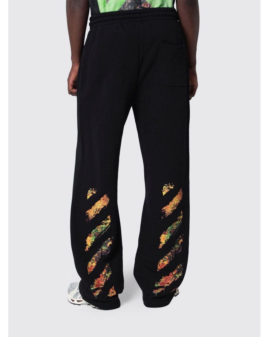 Off-White c/o Virgil Abloh Black Spices Arrow Drawstring Track Pants for men