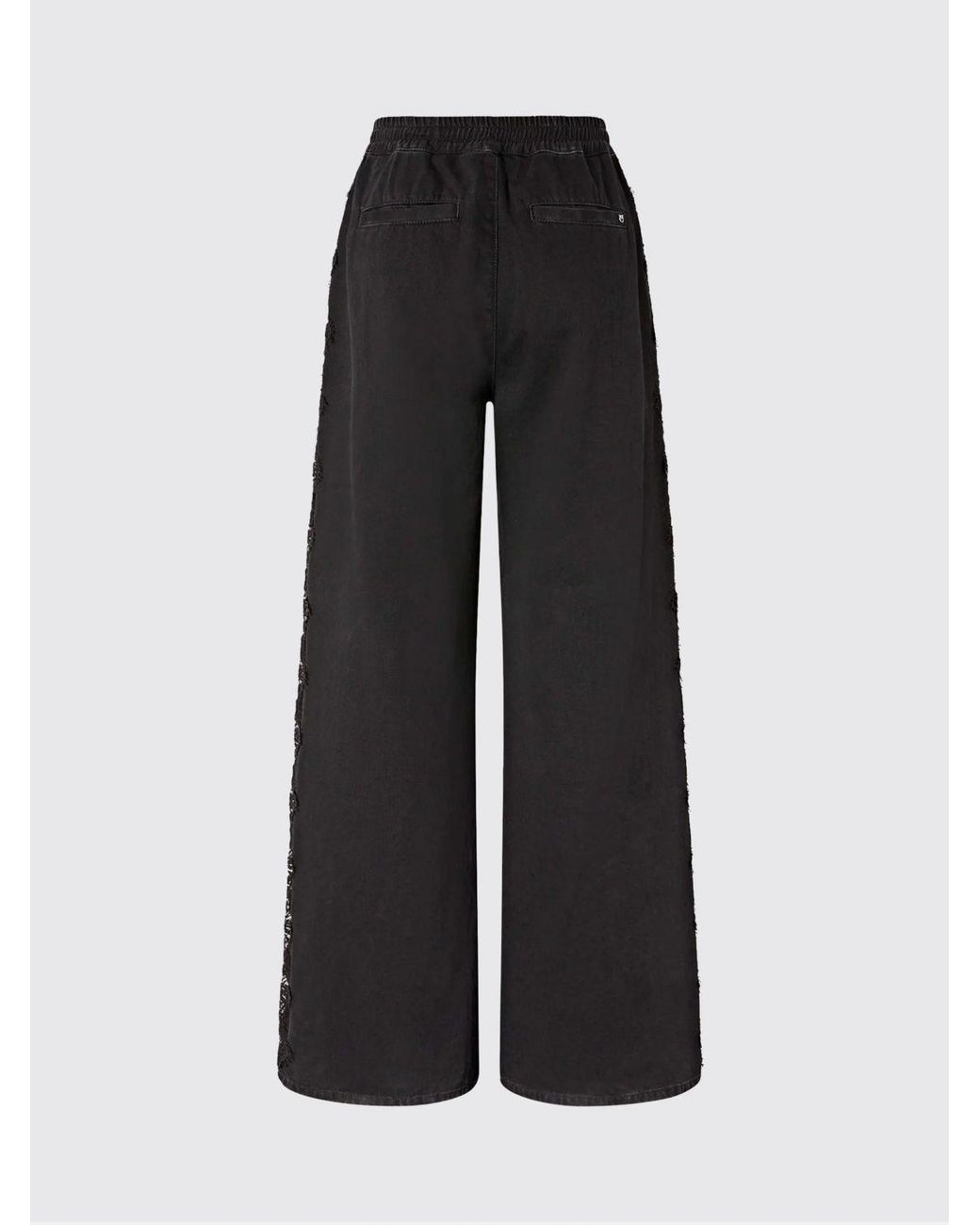 Pinko Black Cotton Jogging Trousers