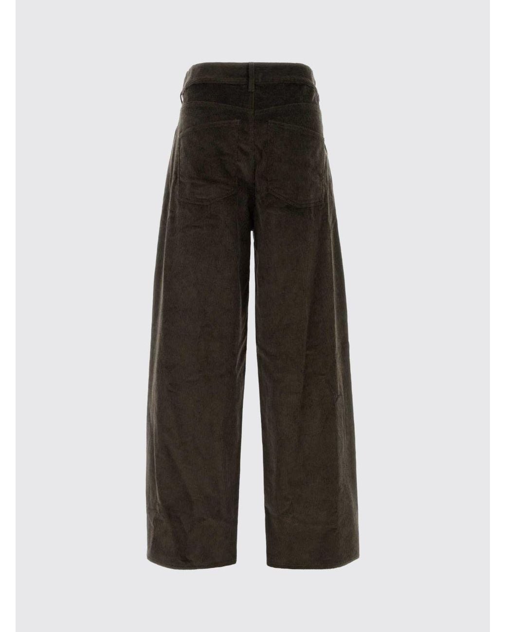 Soeur Black Wide-Leg Five-Pocket Corduroy Trousers