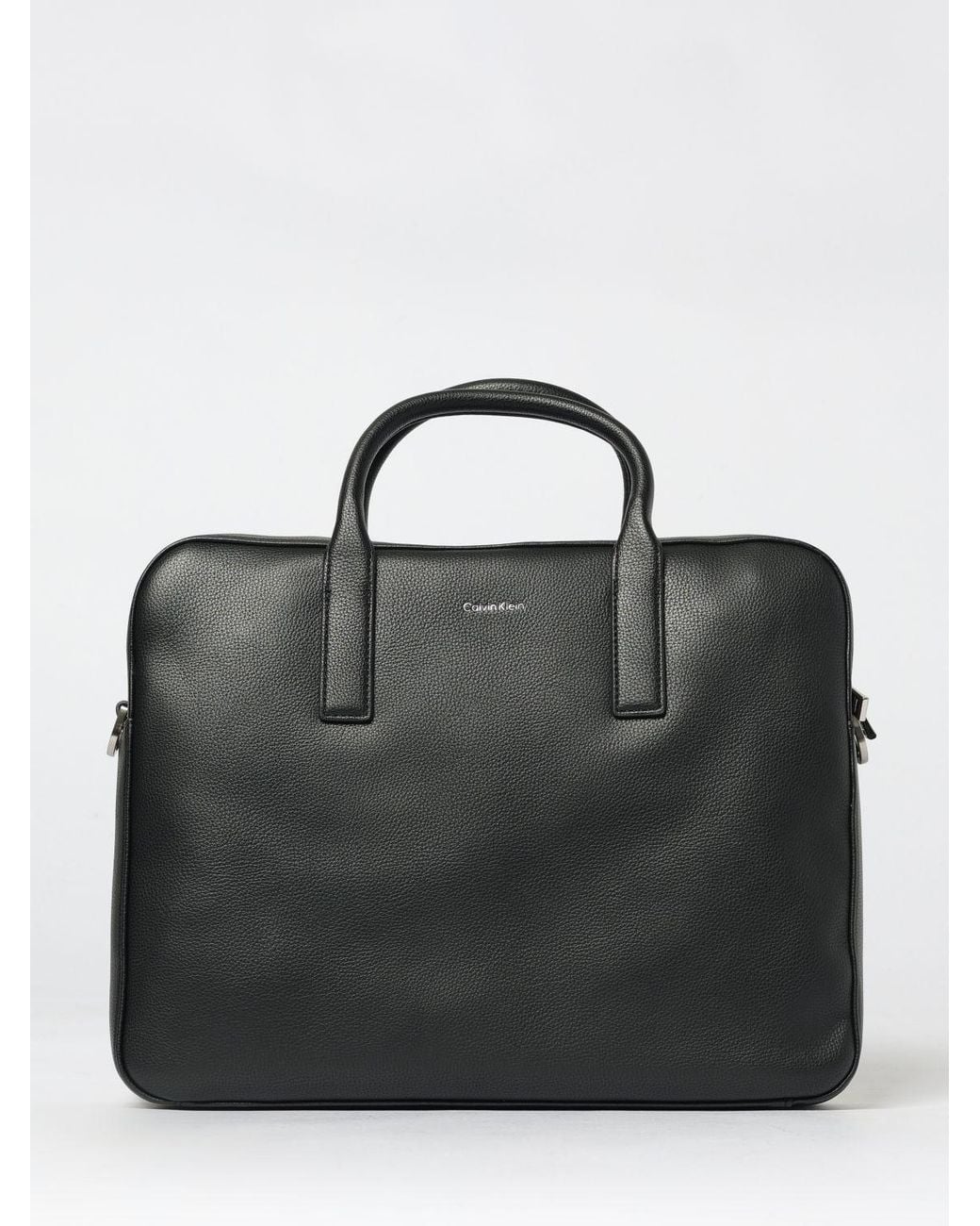 Calvin Klein Black Raised Commuter Laptop Bag for men