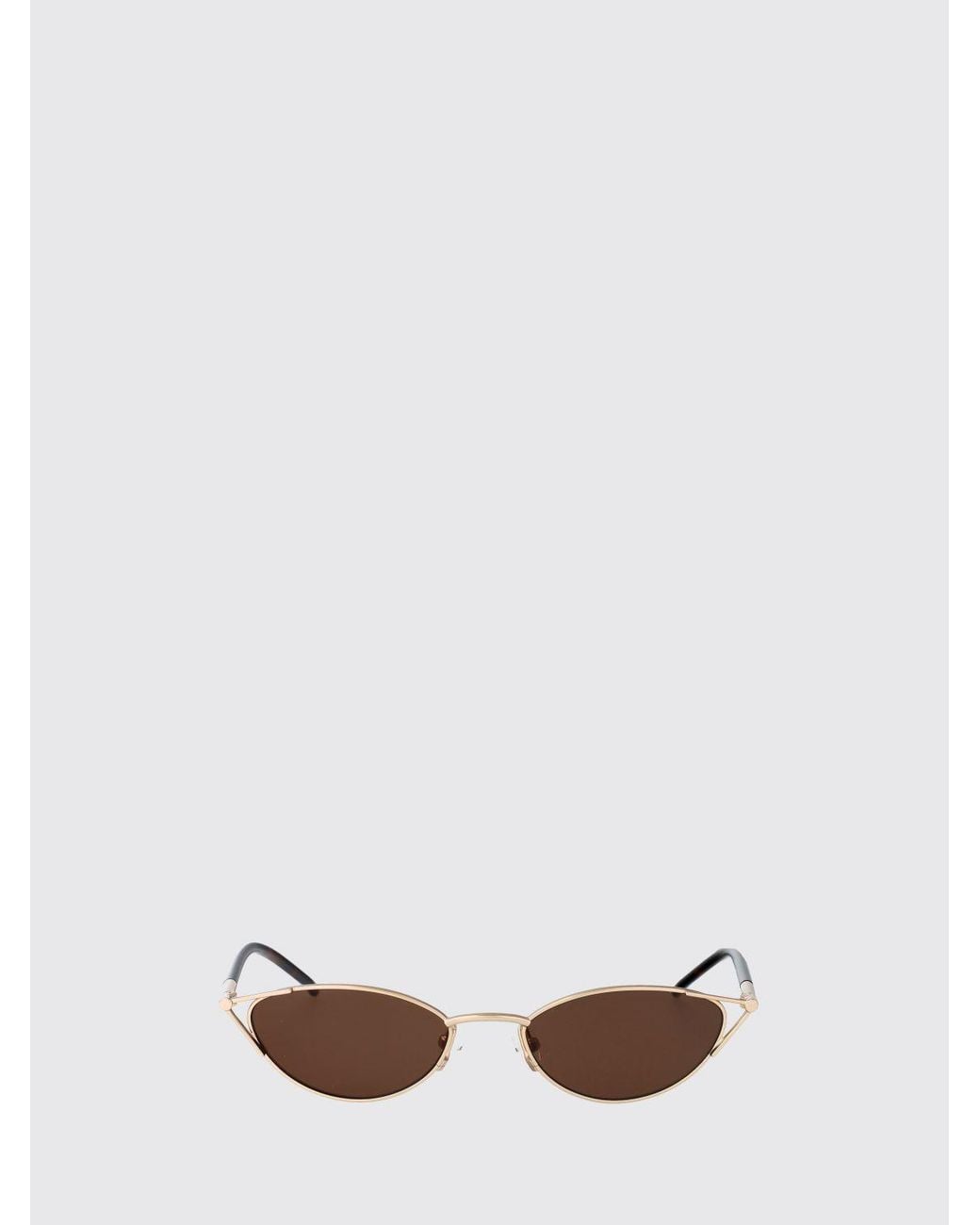 McQueen White Am0563S Acetate And Metal Sunglasses