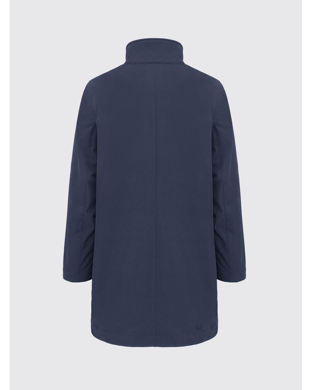 Colmar Blue Long Windproof Technical Fabric Parka With High Neck for men