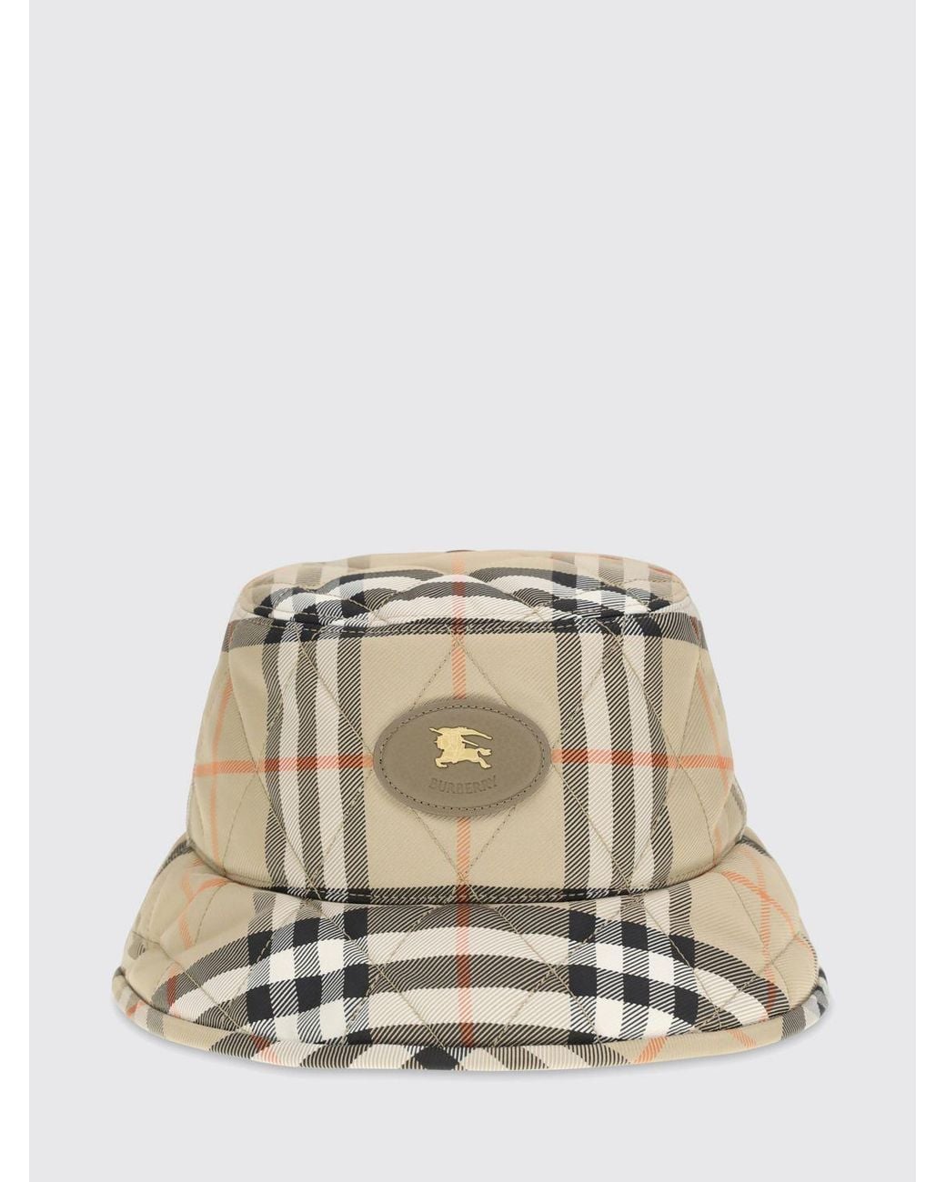 Burberry Natural Check Nylon Bucket Hat for men