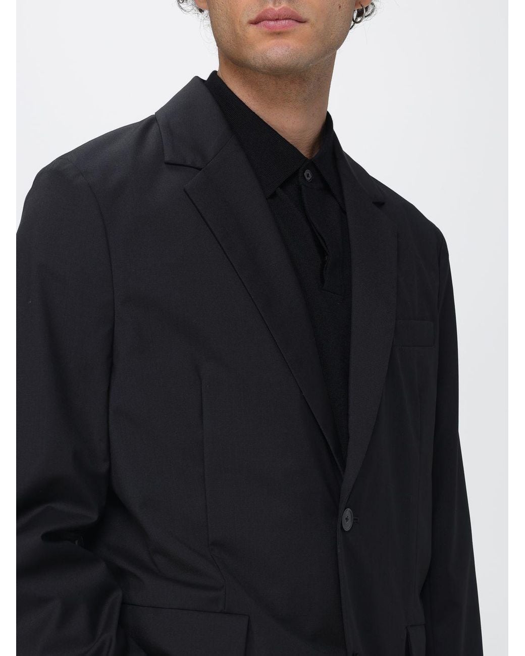 Paul Smith Blue Relaxed Fit Single-Breasted Wool Blazer for men