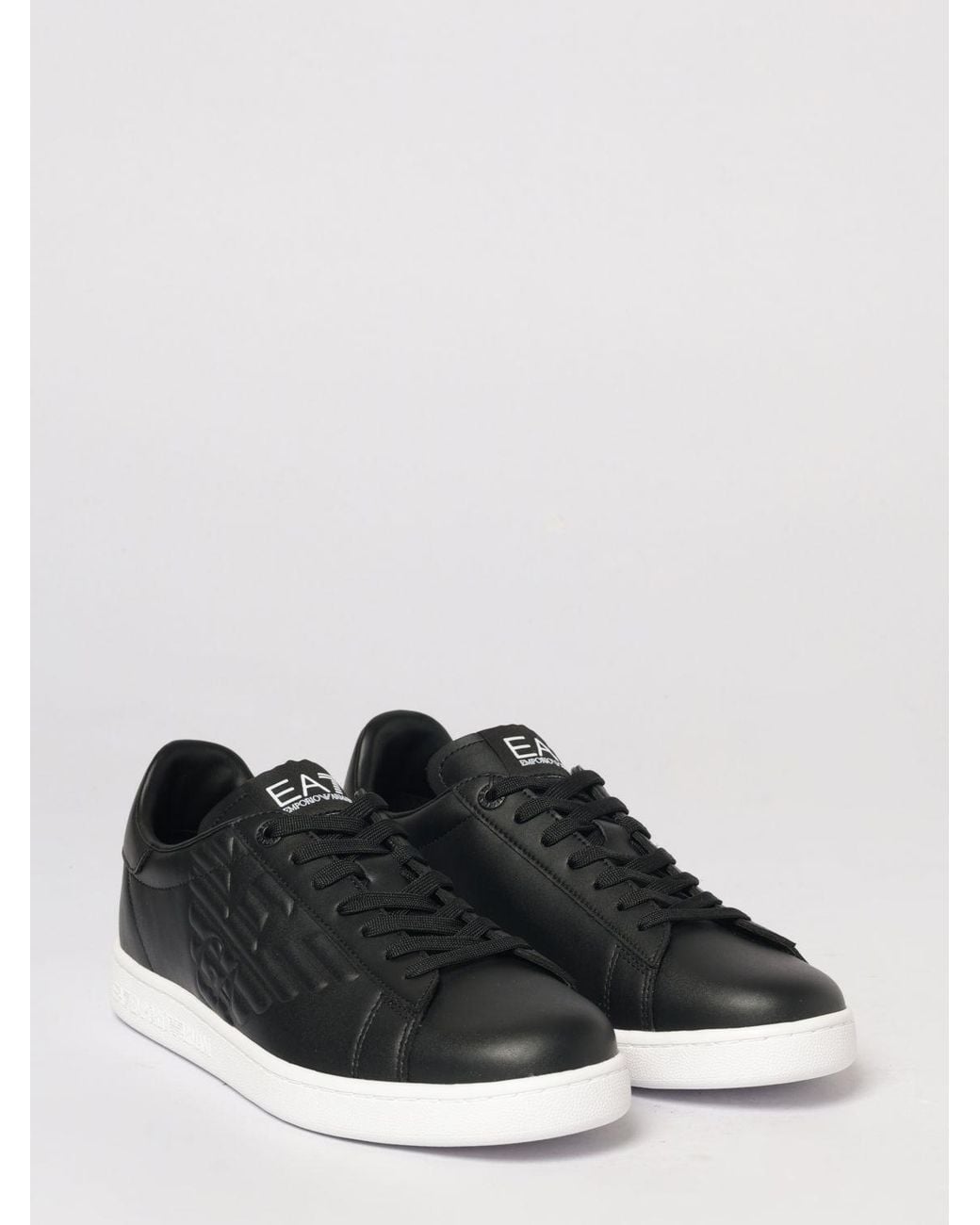 Baskets En Cuir EA7 pour homme en coloris Black