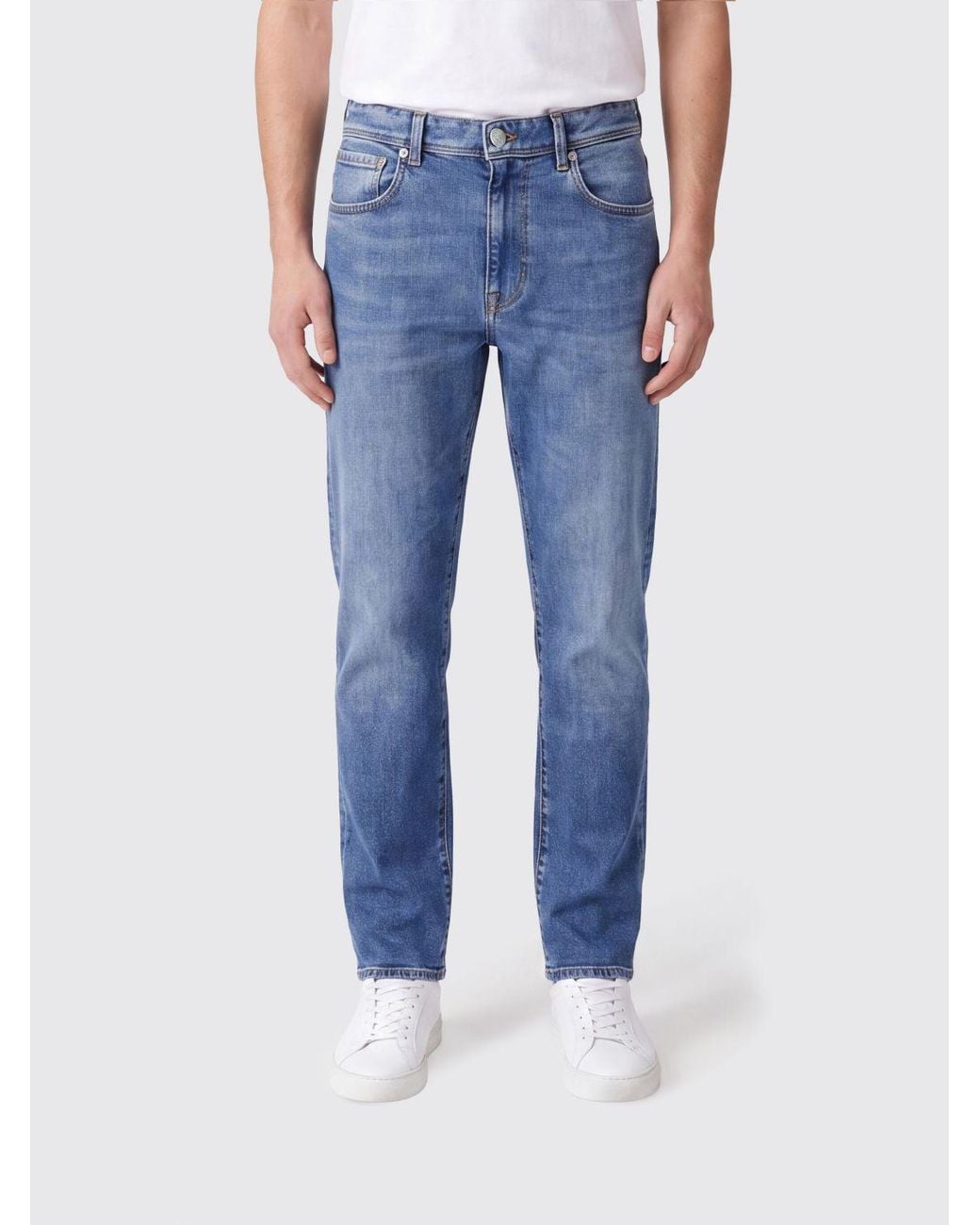 Incotex Blue Five-Pocket Straight Jeans for men