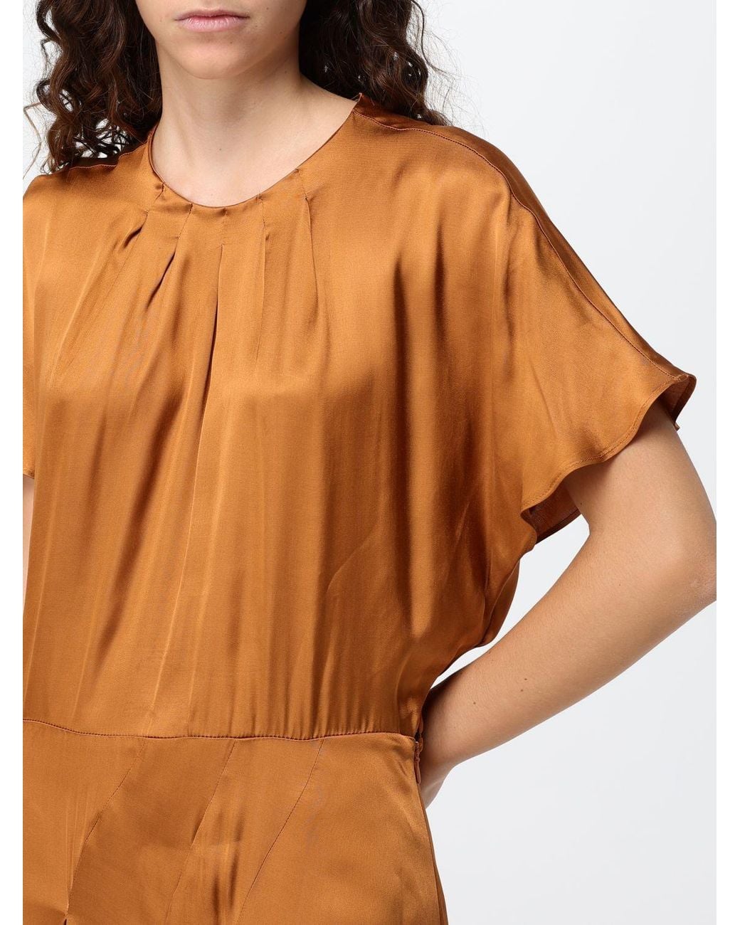 Isabel Marant Brown Namsha Short-Sleeved Viscose Midi Tunic