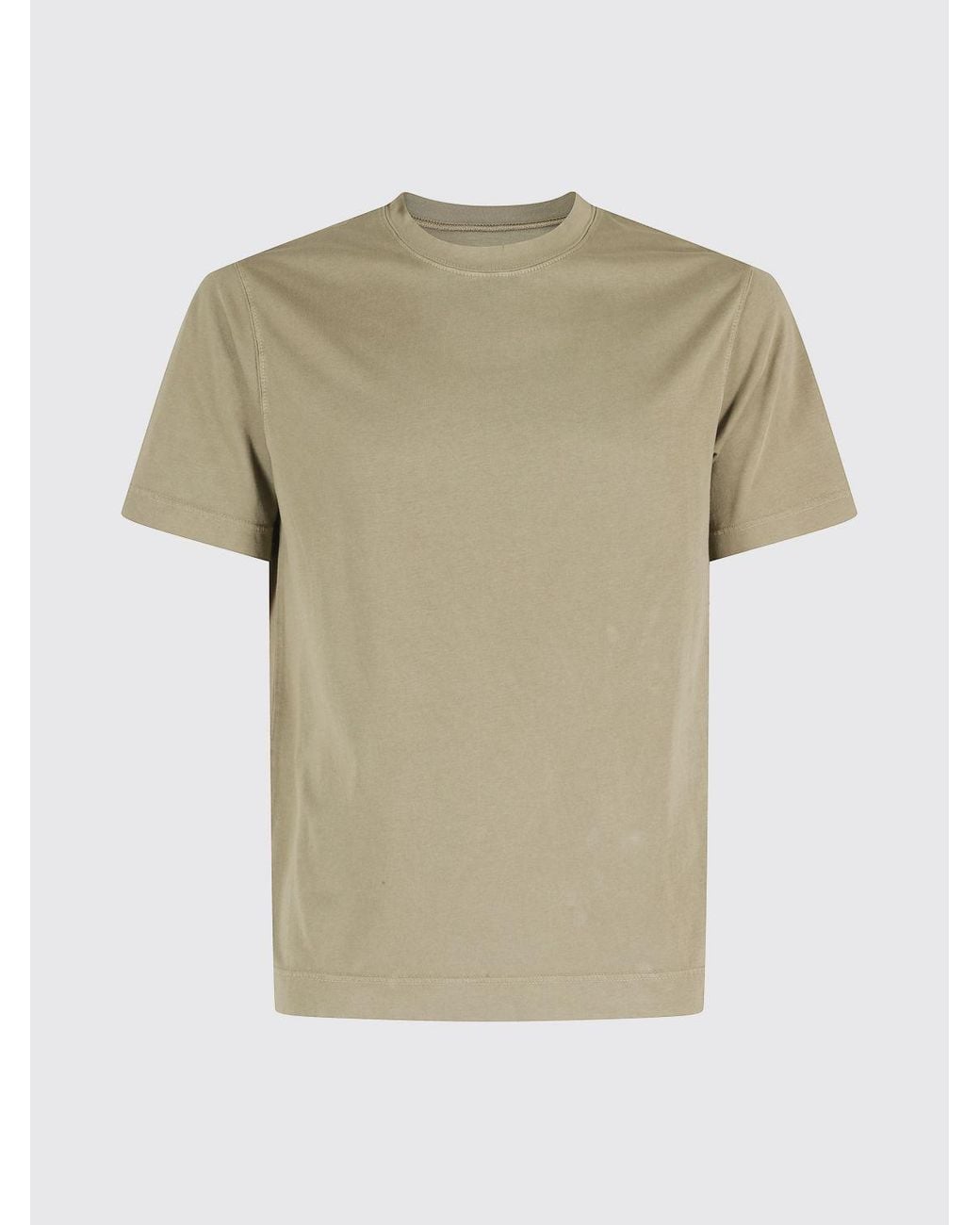 Circolo 1901 Natural Short-Sleeved Pure Cotton Crew Neck T-Shirt for men