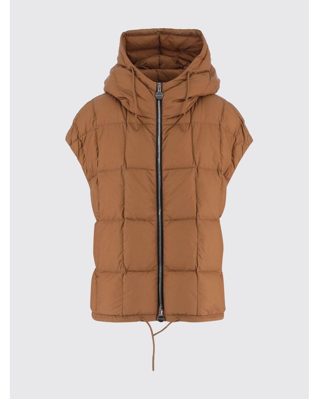 Ienki Ienki Blue Hooded Waterproof Nylon Padded Waistcoat
