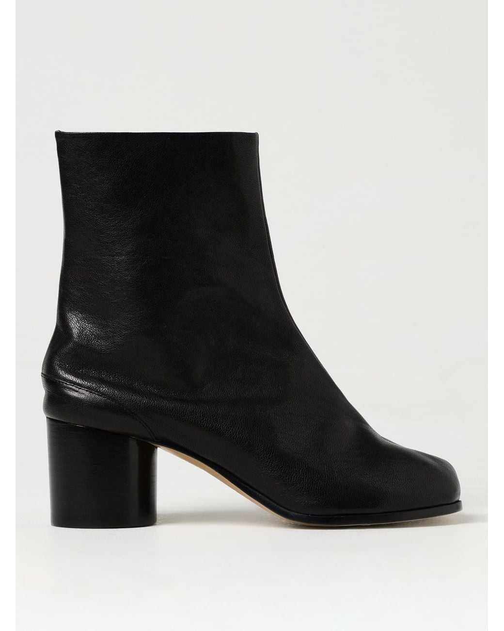 Maison Margiela Black Flat Ankle Boots