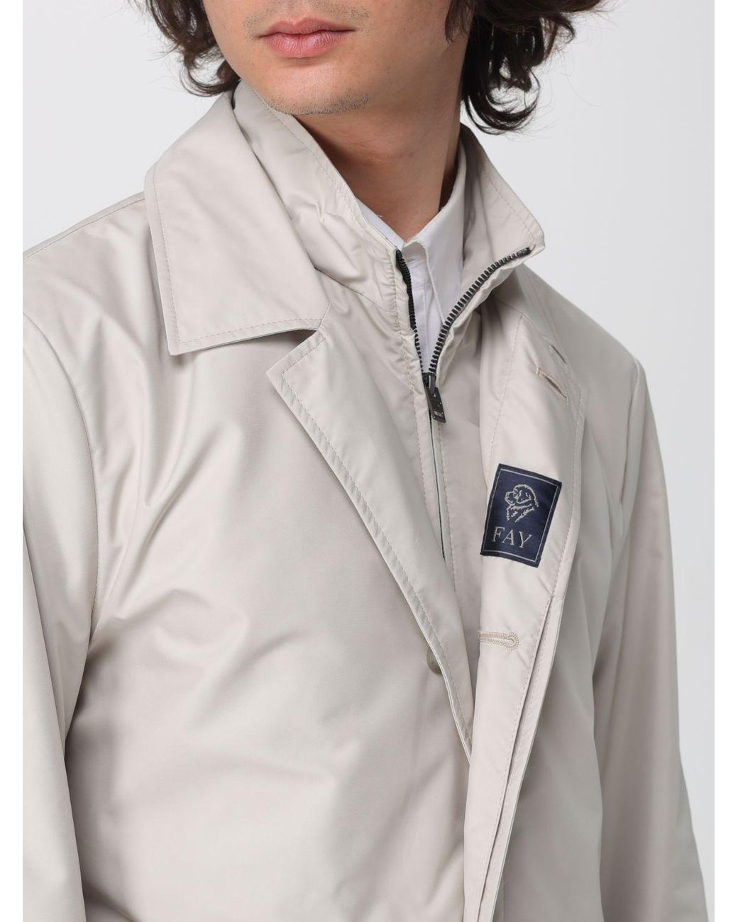 Fay Gray Morning Technical Poplin Coat for men