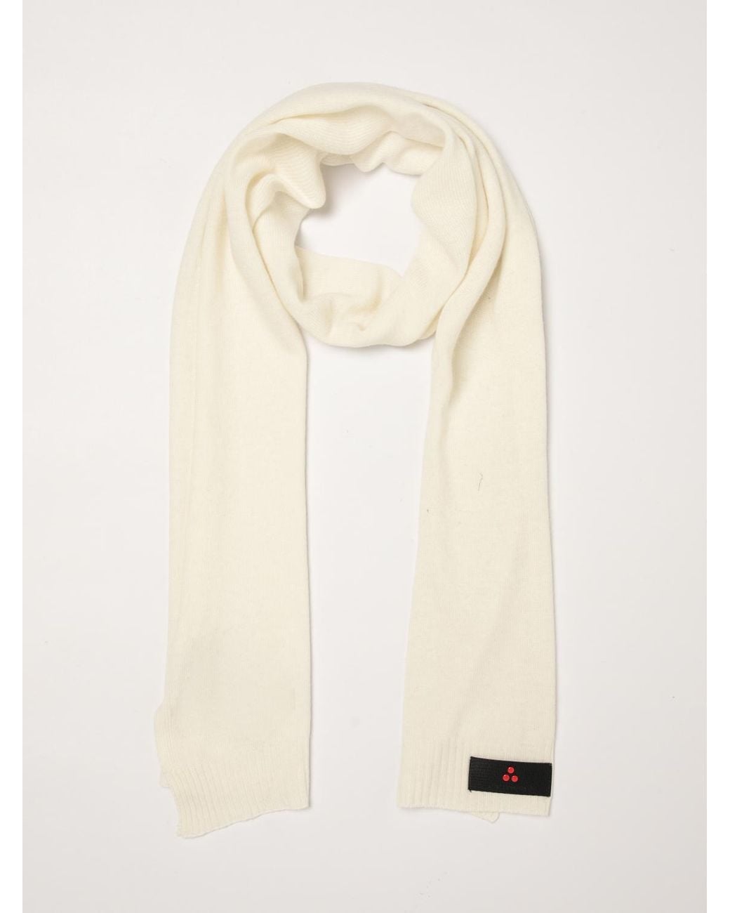 Peuterey Natural Solid Colour Wool And Cashmere Blend Scarf for men