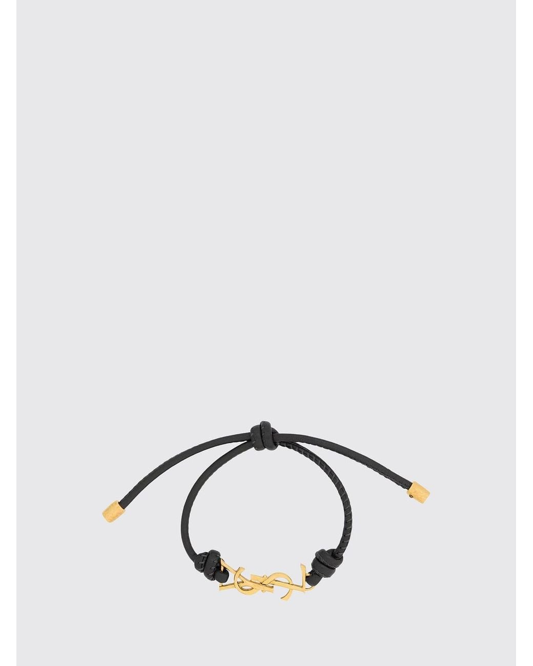 Saint Laurent Metallic Cassandre Bracelet