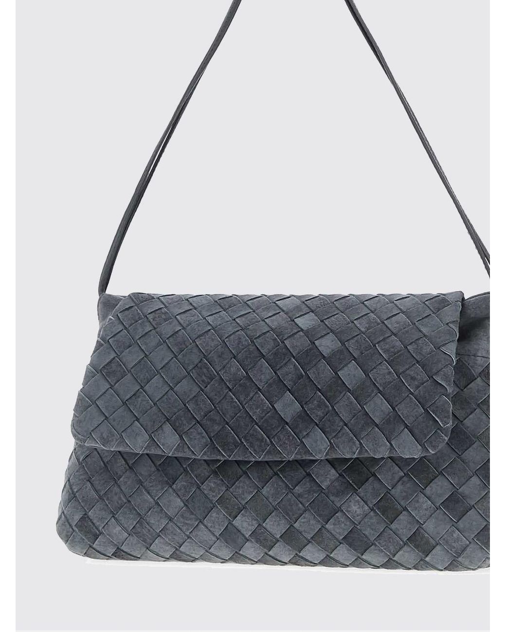 Bottega Veneta Blue Giorno Bag