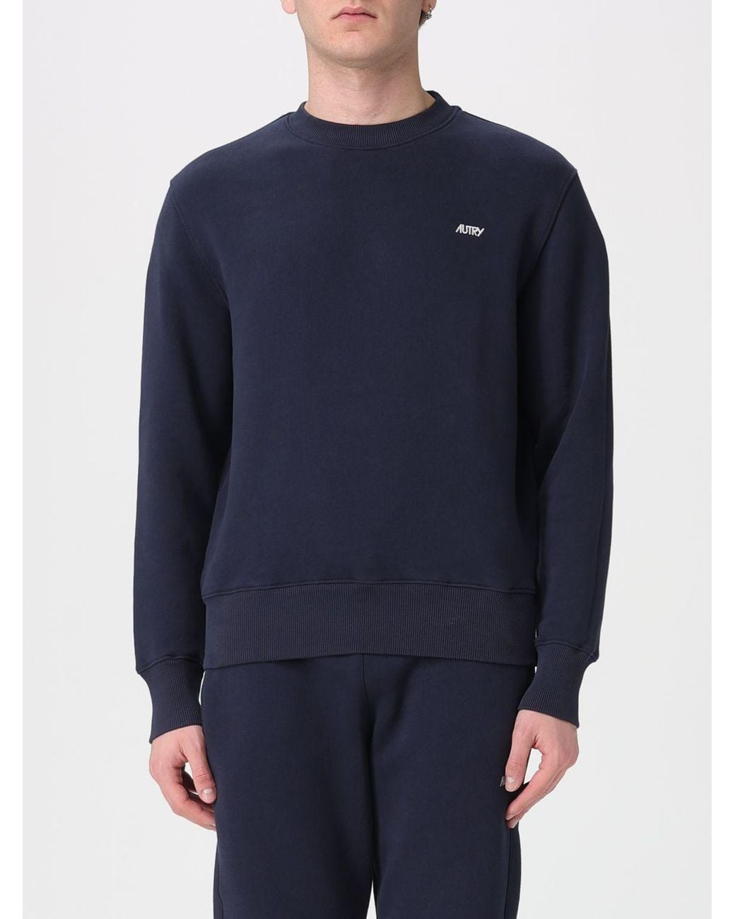 Sudadera De Algodón Con Cuello Redondo Autry de hombre de color Blue