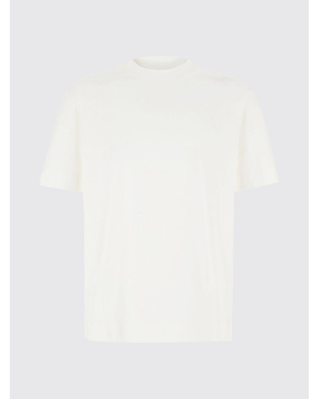 Emporio Armani White Basic Short-Sleeved Crewneck T-Shirt for men