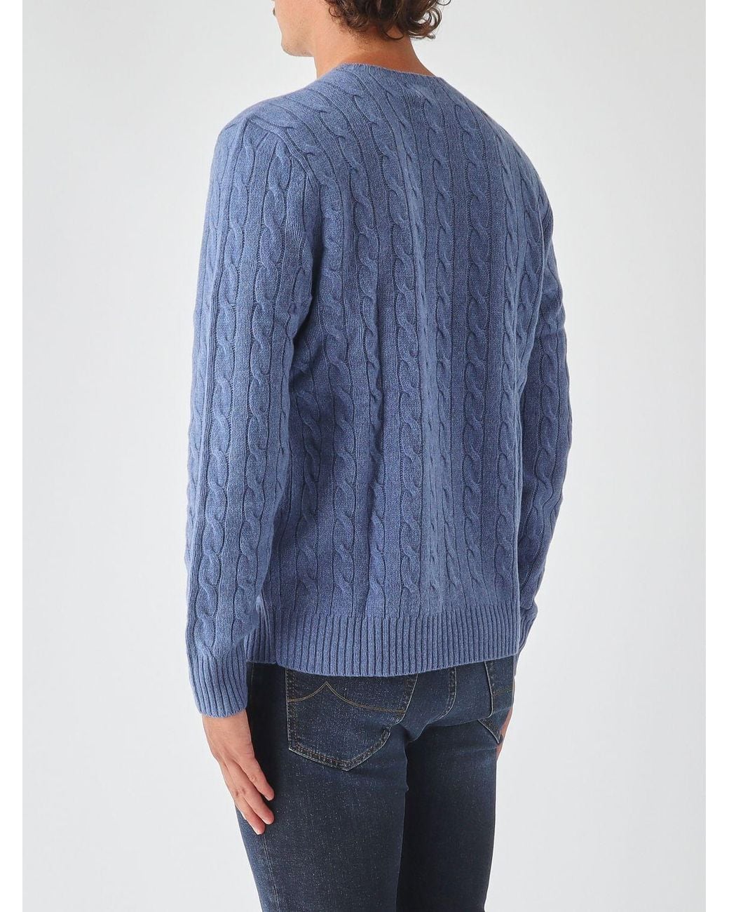 Polo Ralph Lauren Blue Crewneck Jumper for men