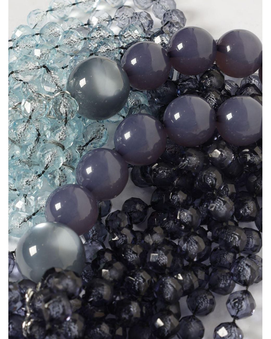 Emporio Armani Blue Multi-Strand Resin Necklace