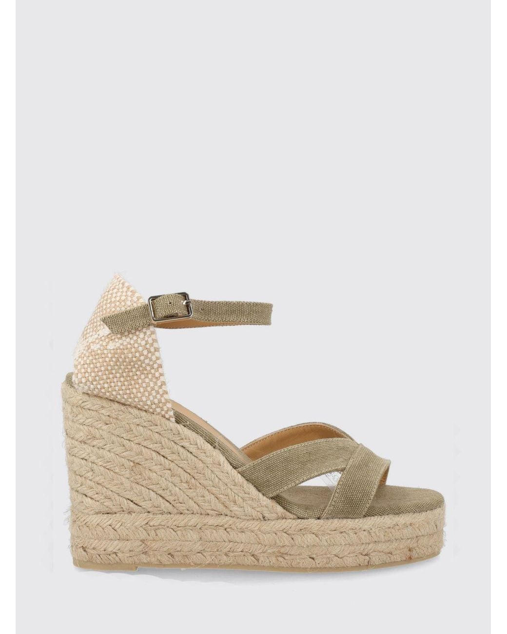 Castaner Natural Bruna High Wedge Espadrilles