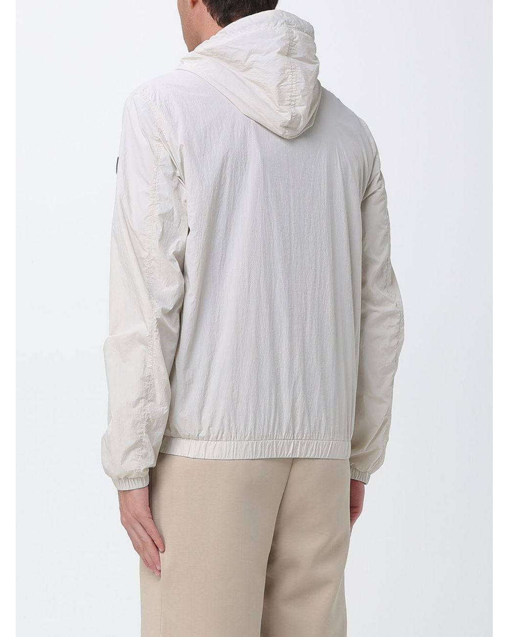Peuterey Gray Nylon Hooded Jacket for men