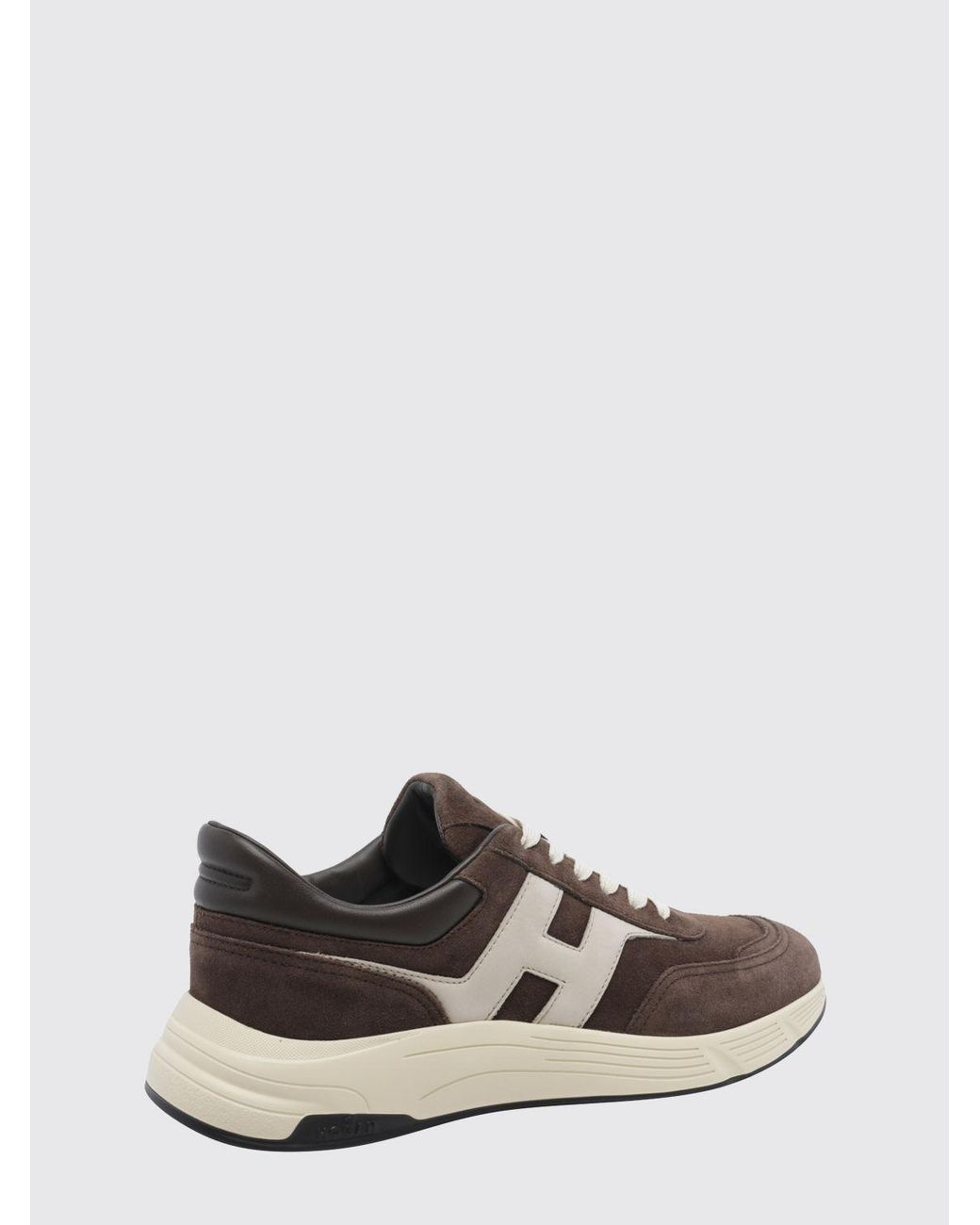 Hogan White Hyperlight Suede Leather Trainers With Chunky Sole for men