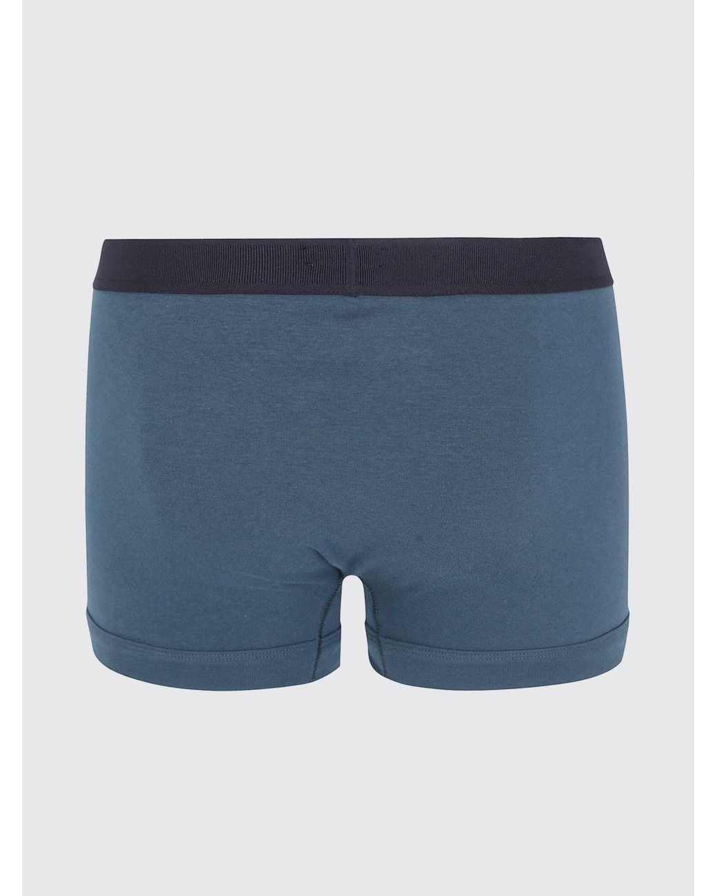Tom Ford Blue Stretch-Cotton Boxer Briefs With Logo Waistband for men