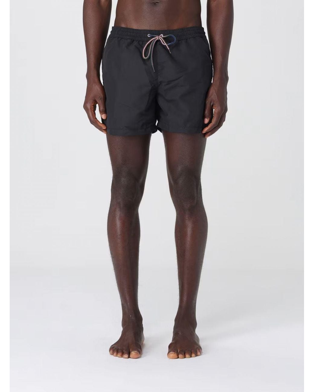 Paul Smith Blue Polyester Swimsuit With Drawstring for men