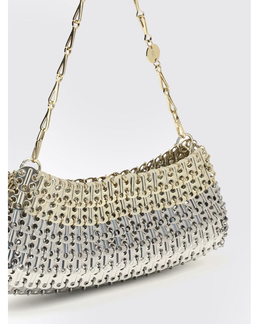 Rabanne Metallic Iconic Skyline 1969 Metal Mesh Shoulder Bag