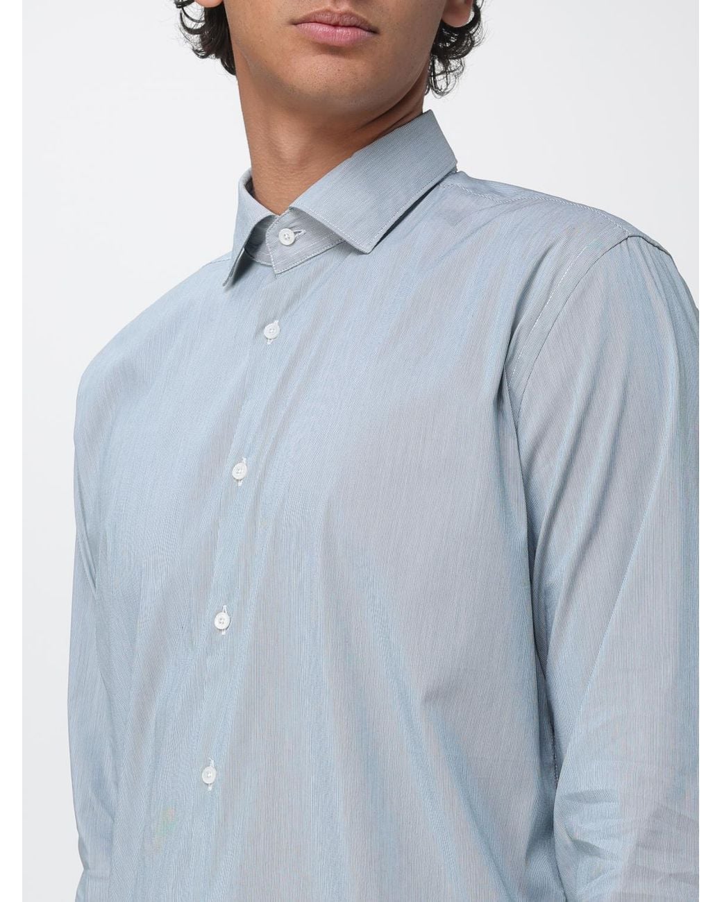Camicia A Righe di Brooksfield in Blue da Uomo
