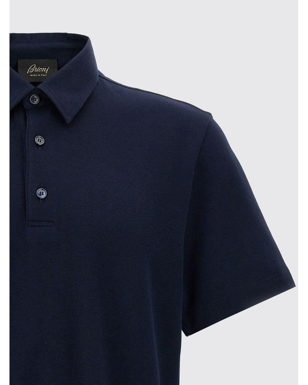 Brioni Blue Polo Shirt for men