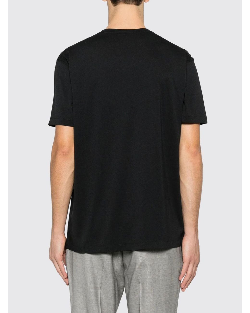 Tom Ford Black Basic Cotton Blend T-Shirt for men
